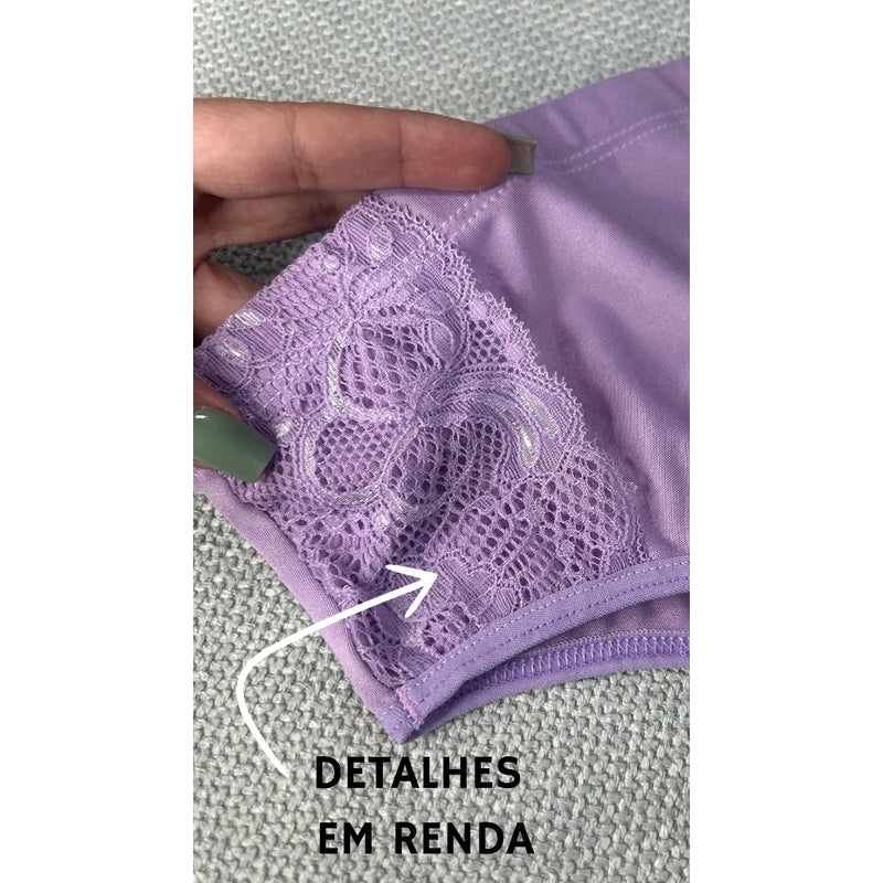 kit 5 calcinha cinta renda STELA